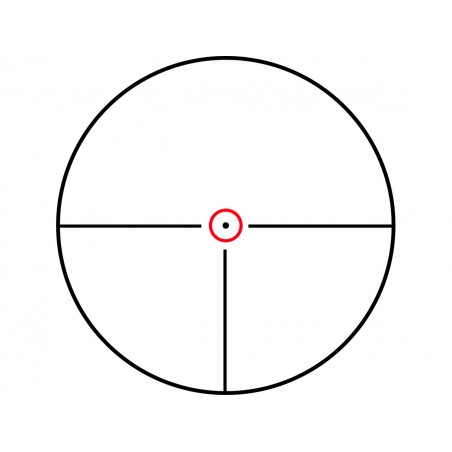 Прицел оптический Konuspro M-30 1-6х24, сетка Center Dot