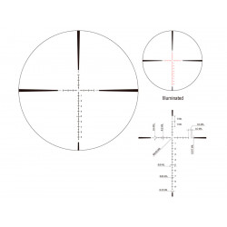 Прицел оптический March-FX 5-40x56 FML-1 FFP, подсветка, 0.1Mil