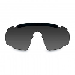 Очки стрелковые защитные Wiley X Saber Advanced цвет Matte Black, линзы Clear, Grey