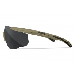 стрелковые очки Wiley X Saber Advanced оправа Matte Tan, линзы серые