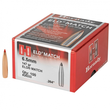 Пули 6.5mm/.264, 147 gr ELD® Match Hornady уп. (100шт)