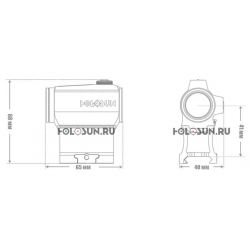 Коллиматор HS403B Holosan размеры