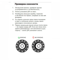 проверка соосности ДТКП URUS CGNL закрытого типа для АКМ в калибре 7,62х39