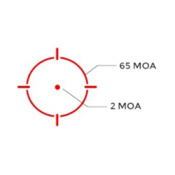 Коллиматорный прицел "SCRS RD MRS" точка 2 MOA, 3 марки, цвет красный