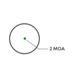 Коллиматорный прицел "SCRS GR 2" точка 2 MOA, 1 марка, цвет зеленый