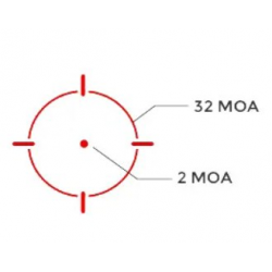 Коллиматорный прицел "HE508T-RD X2" точка 2 MOA, 3 марки, цвет красный