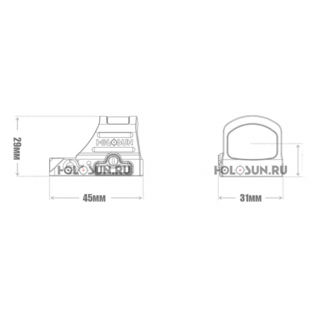 Коллиматорный прицел HE507C-GR X2 точка 2 MOA, 3 марки, цвет зеленый