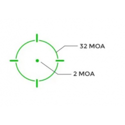 Коллиматорный прицел "HE507C-GR X2" точка 2 MOA, 3 марки, цвет зеленый