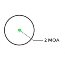 Коллиматорный прицел "HE407C-GR X2" точка 2 MOA, 1 марка, цвет зеленый