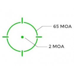 Коллиматорный прицел "HE512T-GR" точка 2 MOA, 3 марки, цвет зеленый