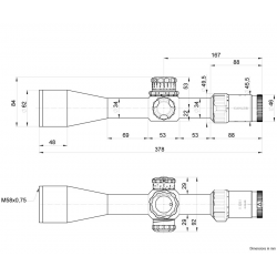 Оптический прицел Kahles K525i 5-25x56 CCW LSW .1mrad (сетка SKMR4) с подсветкой