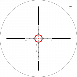 Оптический прицел DHF 1-7×24, сетка MRH-CDG1