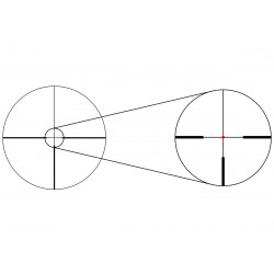 Прицел оптический Gaut Obsidian 1-8x24, сетка X2, подсветка точки