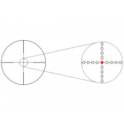 Прицел оптический Gaut Amber 4x36, сетка 27 (Mil-Dot)