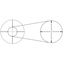 Прицел оптический Gaut Quartz 4x32, сетка 3 (Mil-Dot) нить