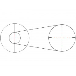 Прицел Gaut Quartz 4-12x50AO, сетка 2 (Mil-Dot), подсветка