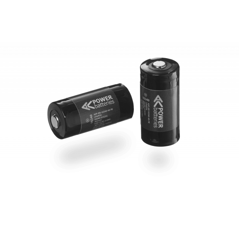 Аккумуляторные батареи 16340 CR123 (850 mAh, 3.7В) для тепловизионных прицелов D-T2 (v.5.1), D-T4 (v.5.1), Venator/Venator 640, 