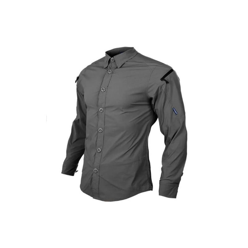 Тактическая рубашка EmersonGear Blue Label ZIP Triple Tech Tac-Shirt, цвет Grey