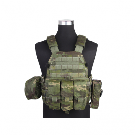 Тактический жилет с 3-мя подсумками EmersonGear LBT6094A style Plate Carrier, Multicam Tropic