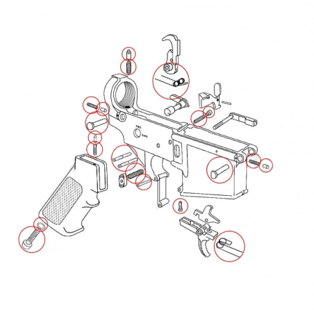 Комплект запчастей Eemann Tech для AR-15