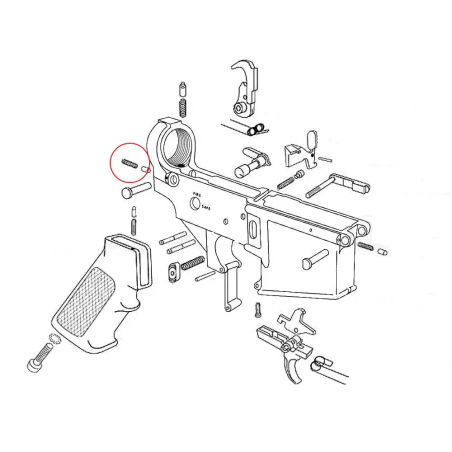 Пружина фиксатора предохранителя Eemann Tech для AR-15 артикул ET-180013