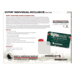Окклюзионный пластырь HyFin Individual Occlusive Chest Seal без клапана