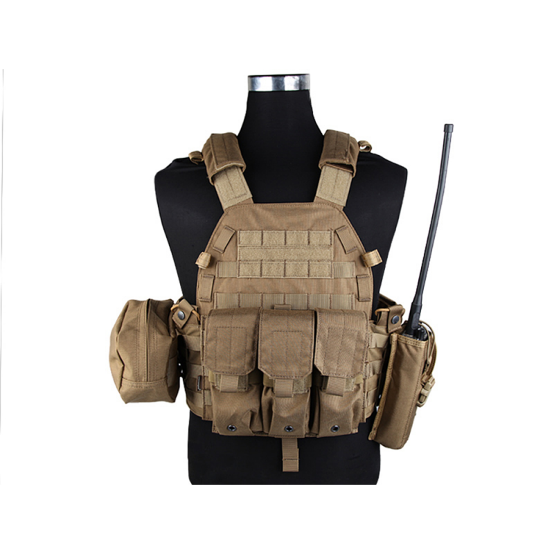 Плитник EmersonGear LBT6094A style Plate Carrier w 3 pouches (Coyote Brown)