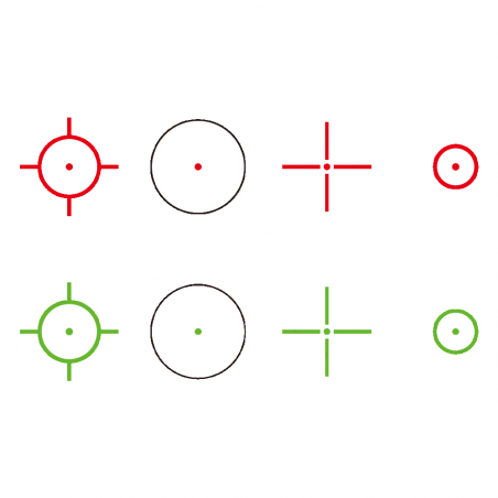Коллиматор Vector Optics Omega 1x23x33, 4 марки, красная/зелёная