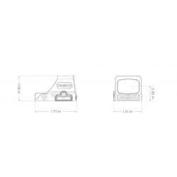 Коллиматор Holosun HE508T-GR X2, зеленая марка, без кронштейна