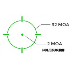 Коллиматор Holosun SCS-MOS, зеленая марка, без кронштейна