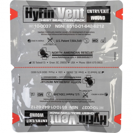 Окклюзионный пластырь HyFin Vent Chest Seal Twin Pack (набор 2 шт)