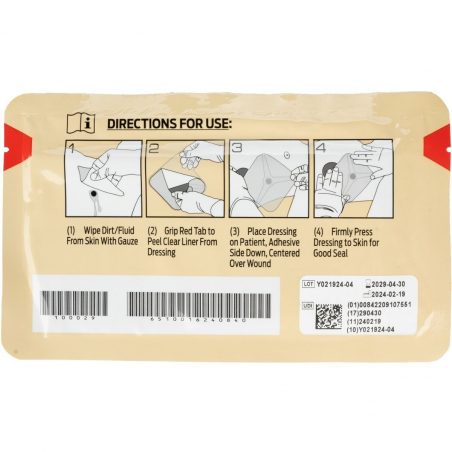 Окклюзионный нагрудный пластырь HyFin Individual Vent Chest Seal, США