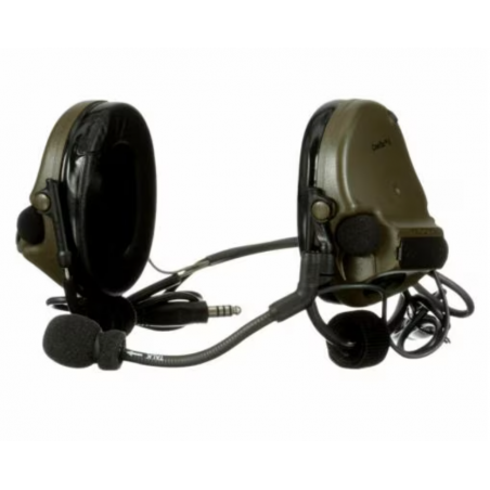 Активные защитные наушники "ComTac V" Headset Neckband, DualDL, B-Band, шумоподавление (NRR) 22 dB, олива