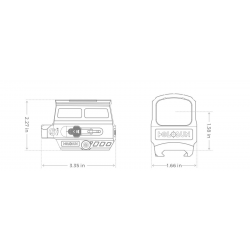 Коллиматор Holosun HE512T, красная марка