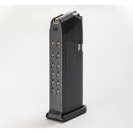 Армированный магазин SAG на 15 патр. клб. (9x19) для Glock 19 gen.4 /NL9/Тень-37