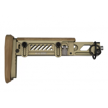 Телескопический приклад ПТ-1С для Сайга-9/TR9/TR9S, цвет золотой хаки