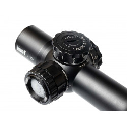 Прицел March-F 1-10x24 Shorty DR-1 FFP+SFP 30 мм, с кронштейном