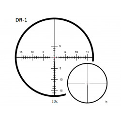 Прицел March-F 1-10x24 Shorty DR-1 FFP+SFP 30 мм, с кронштейном