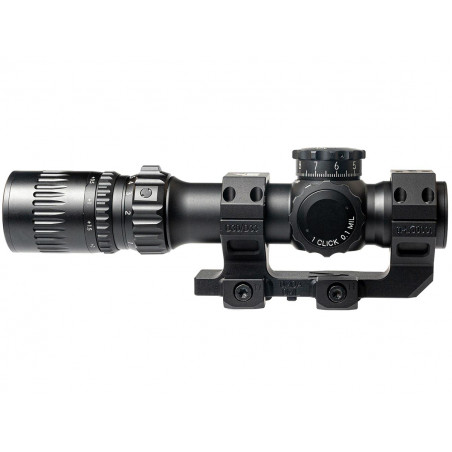 Прицел March-F 1-10x24 Shorty DR-TR1 FFP+SFP 30 мм, с кронштейном