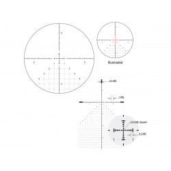 Оптический прицел March-F 3-24x42 FML-T1 FFP, подсветка
