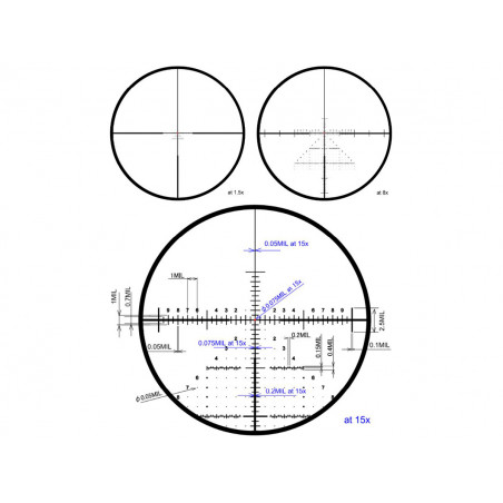 Прицел March-FX 1.5-15x42 DR-TR2 FFP+SFP 34 мм