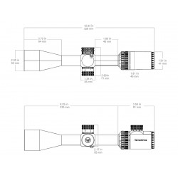 Оптический прицел Vector Optics Hugo 3-12x40i, VHU-3 MIL Fiber