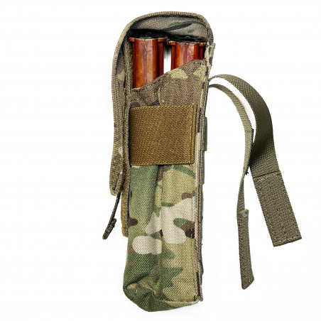 Закрытый подсумок для двух магазинов АК/AR "Кварц", мультикам