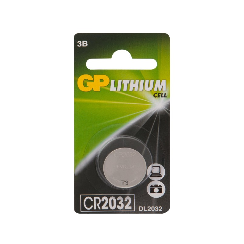 Батарейка GP CR2032 Lithium CR2032-2CRU1 BL1