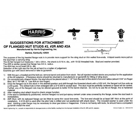 Адаптер Harris 2A для сошек на пластиковое ложе