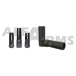 Быстросъемный газоразгруженный дожигатель "Hermit"для Сайги-МК исп. 30 кал. 5.45/.223 Rem