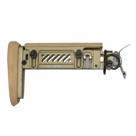 Приклад ПТ-1 для Сайги исп. 030 с блокиратором приклада штырькового типа, цвет золотой хаки