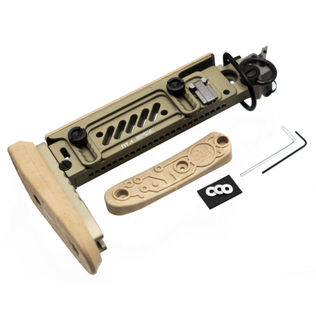 Приклад ПТ-1 (нескладной) для АК-74/АКМ, цвет золотой хаки