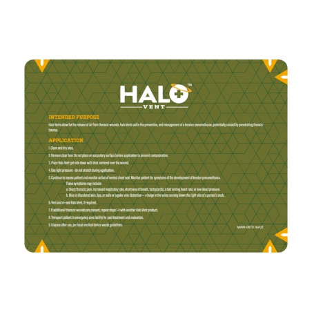 Комплект из 2-х окклюзионных нагрудных пластырей HALO Vent IFAK
