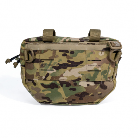 Напашный подсумок с креплениями (велкро/molle/ поясная стропа), мультикам